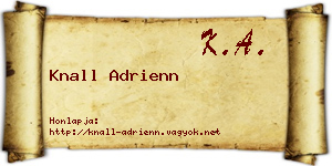 Knall Adrienn névjegykártya